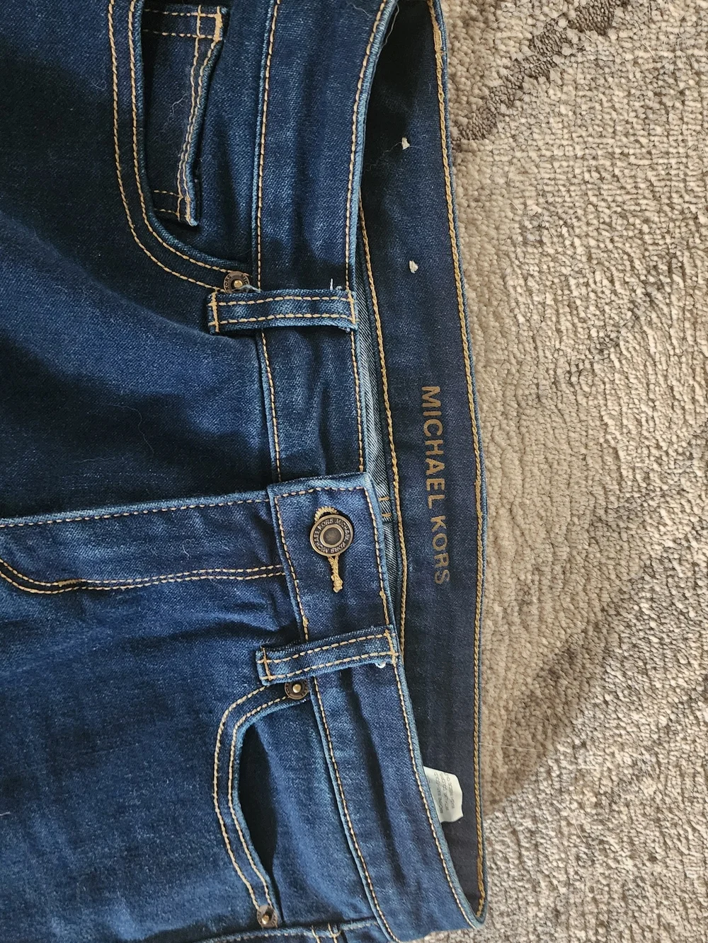 Michael Kors Skinny Jeans - Dark Blue Denim - Picture 15 of 16